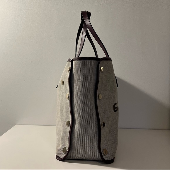 Givenchy Medium Cabas Bond Canvas Leather Shopper Tote Bag - Picture 8 of 11